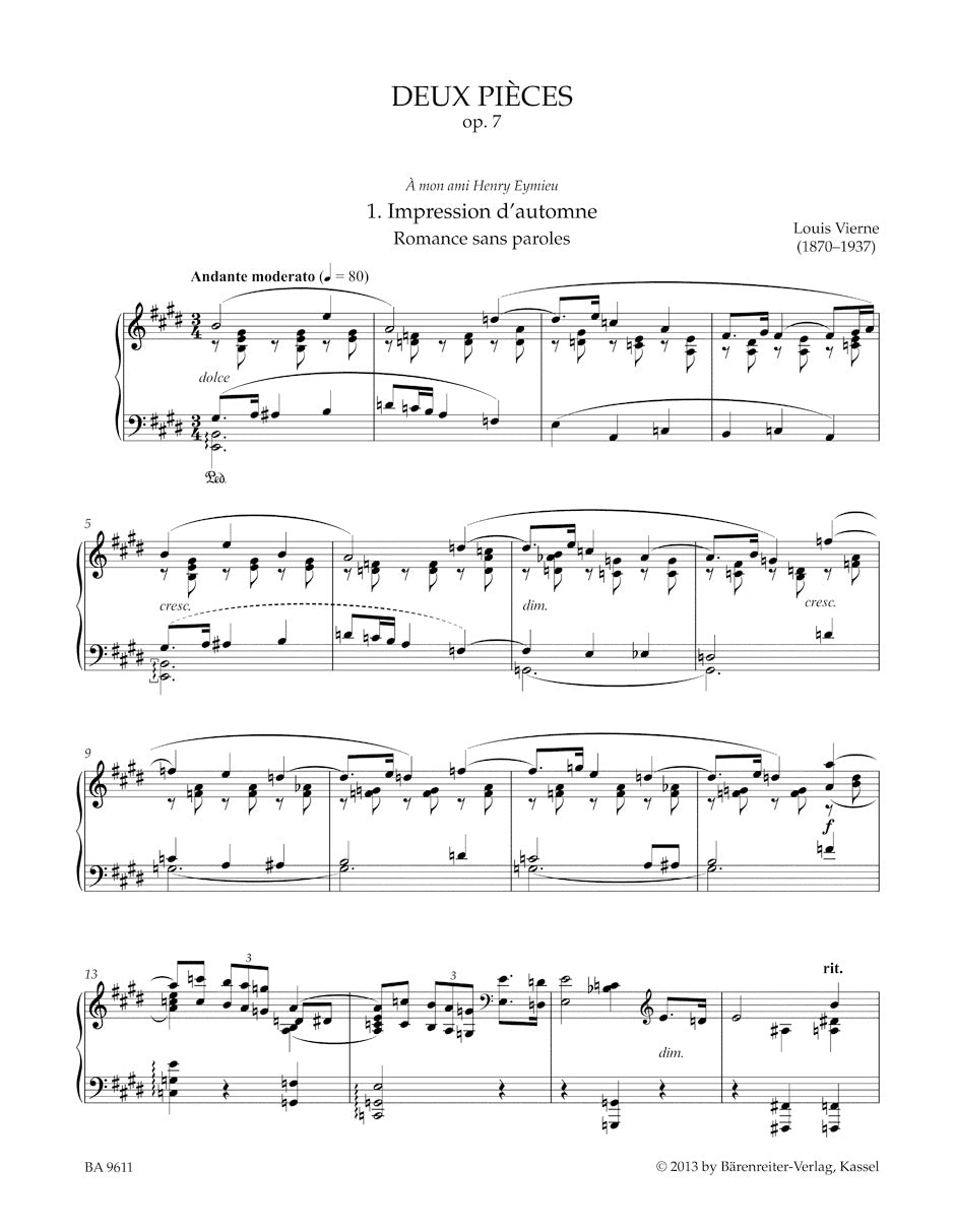 Vierne The Early Works (1893-1912)