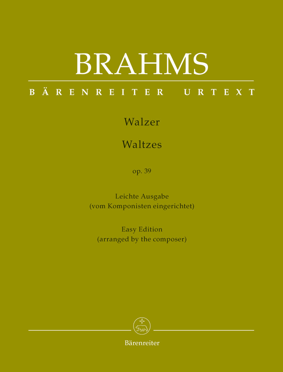 Brahms Waltzes op. 39 -Easy Edition- (arranged by the composer)
