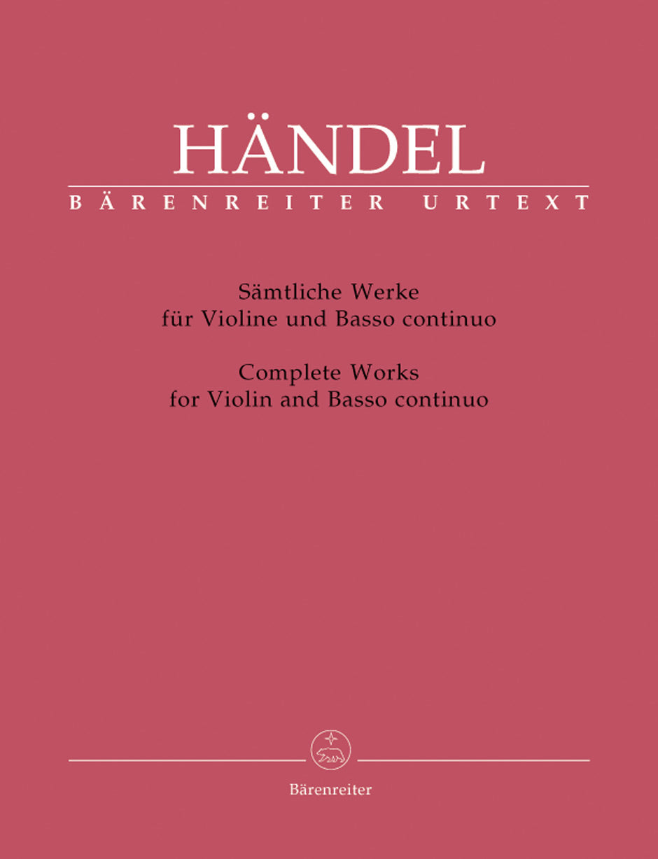 Handel Complete Works for Violin and Basso continuo