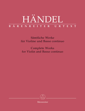 Handel Complete Works for Violin and Basso continuo