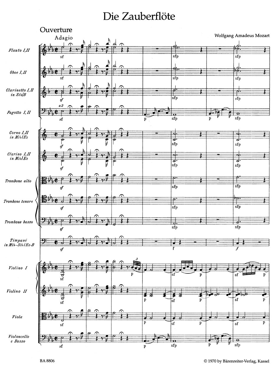 Mozart The Magic Flute K. 620 -Overture-