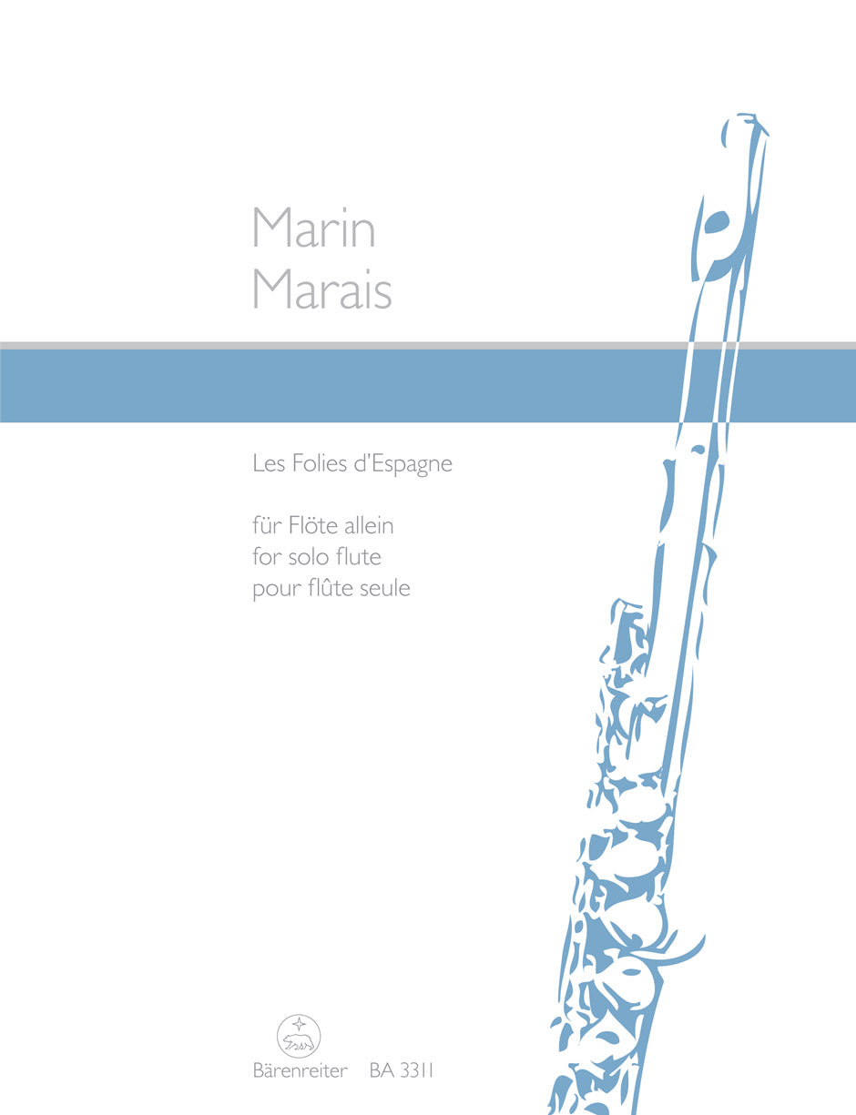 Marais Les Folies d'Espagne for solo flute