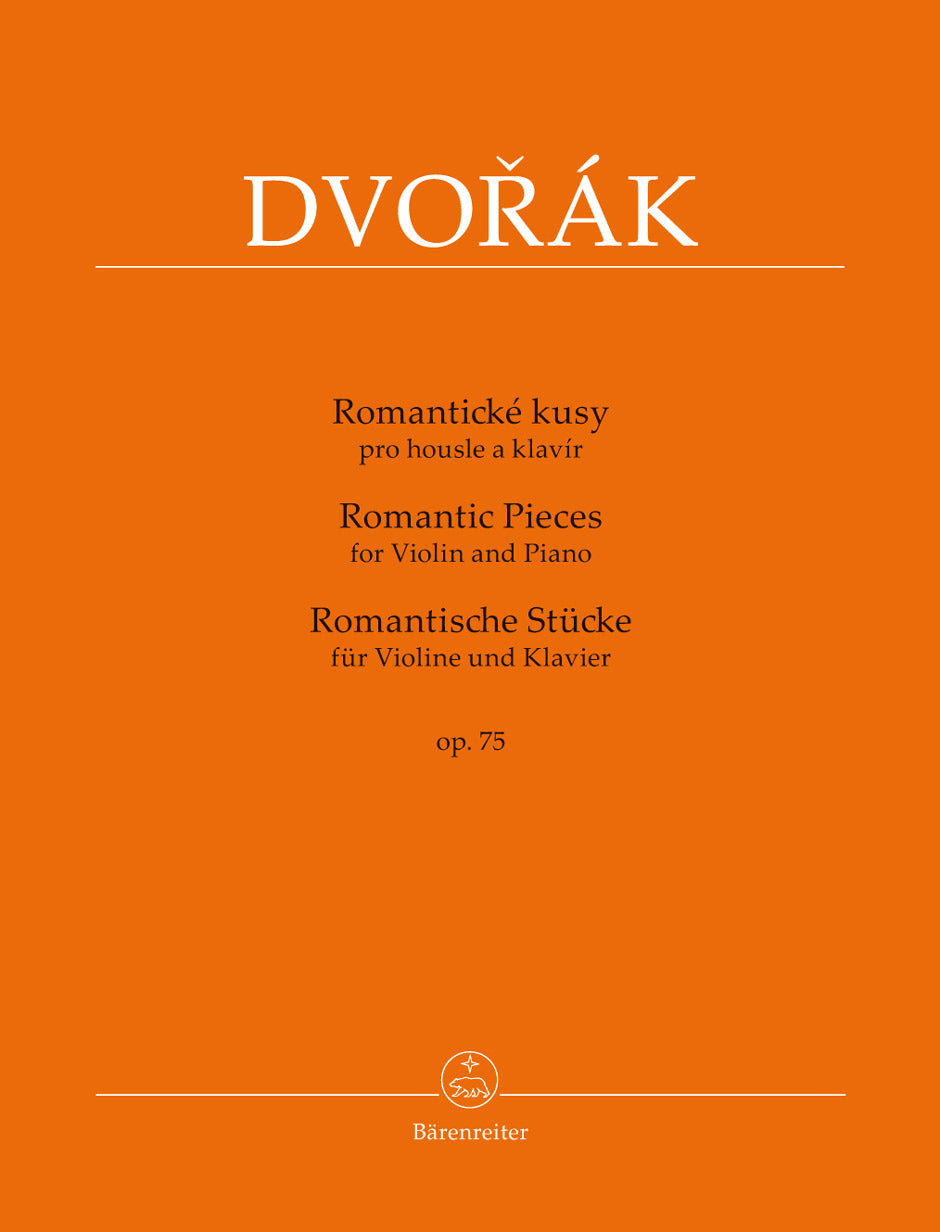Dvorak Romantic Pieces for Violin and Piano op. 75
