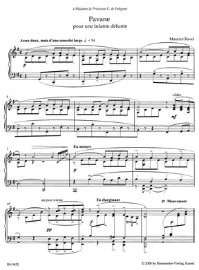 Ravel Pavane for a Dead Princess for piano