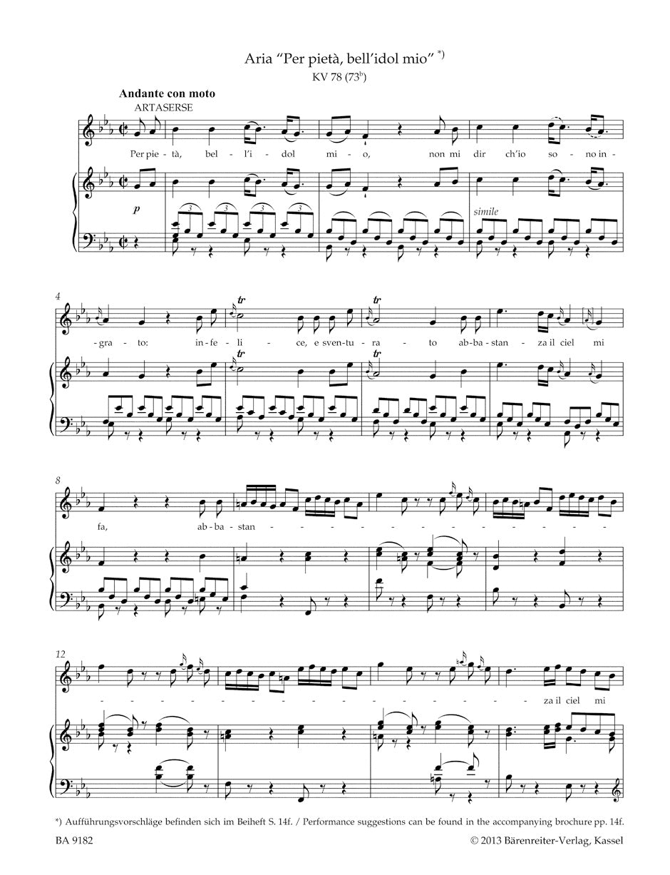 Mozart Concert Arias for Soprano