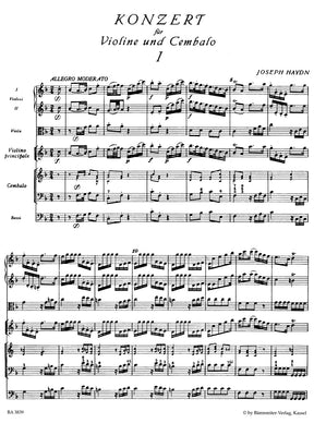 Haydn Concerto for Violin, Harpsichord and String Orchestra F major Hob XVIII:6*