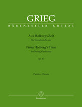 Grieg From Holbergs Time for String Orchestra op. 40