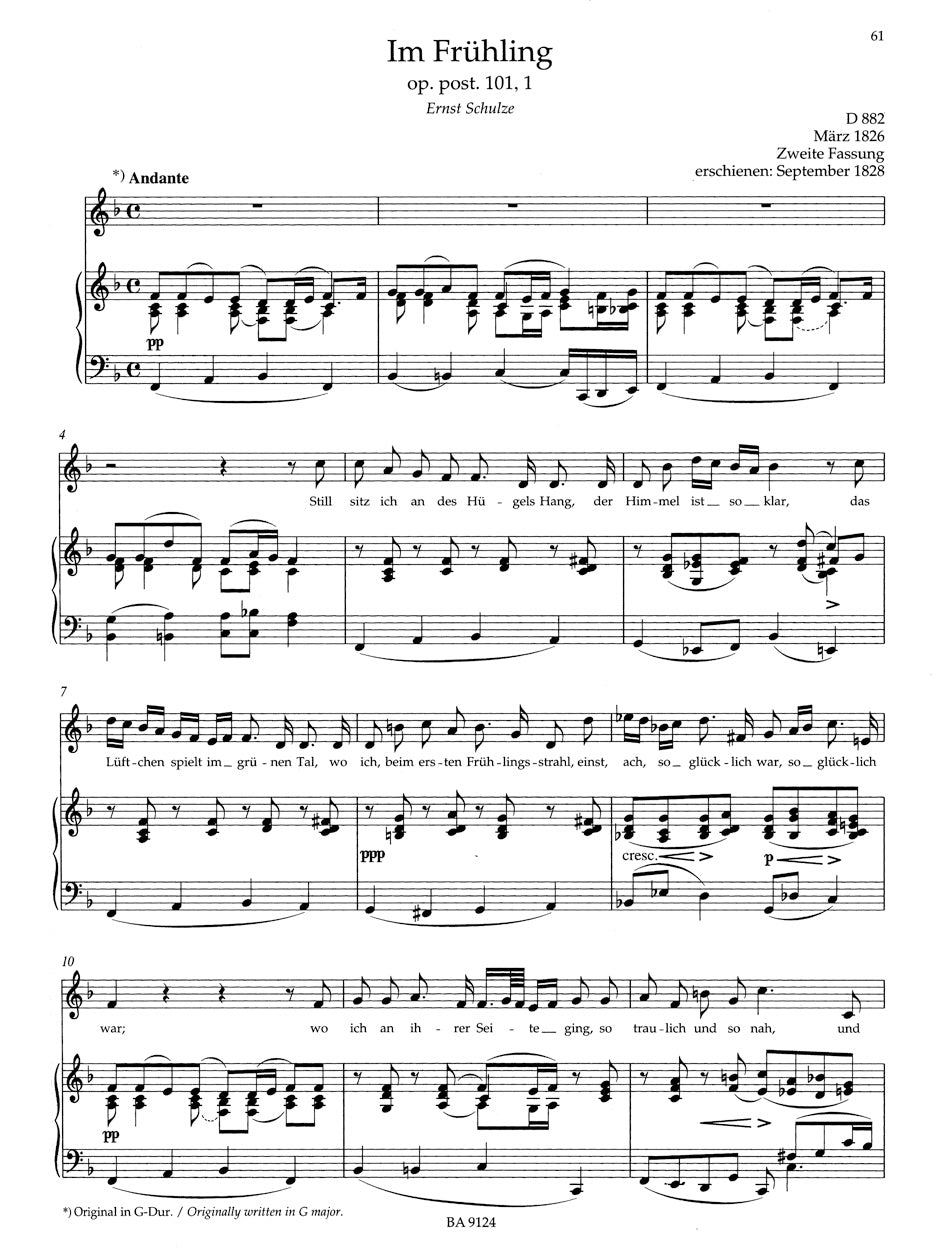 Schubert Lieder, Volume 4 (Medium voice)