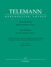 Telemann Two Sonatas for Oboe and Basso continuo (from Essercizii musici)