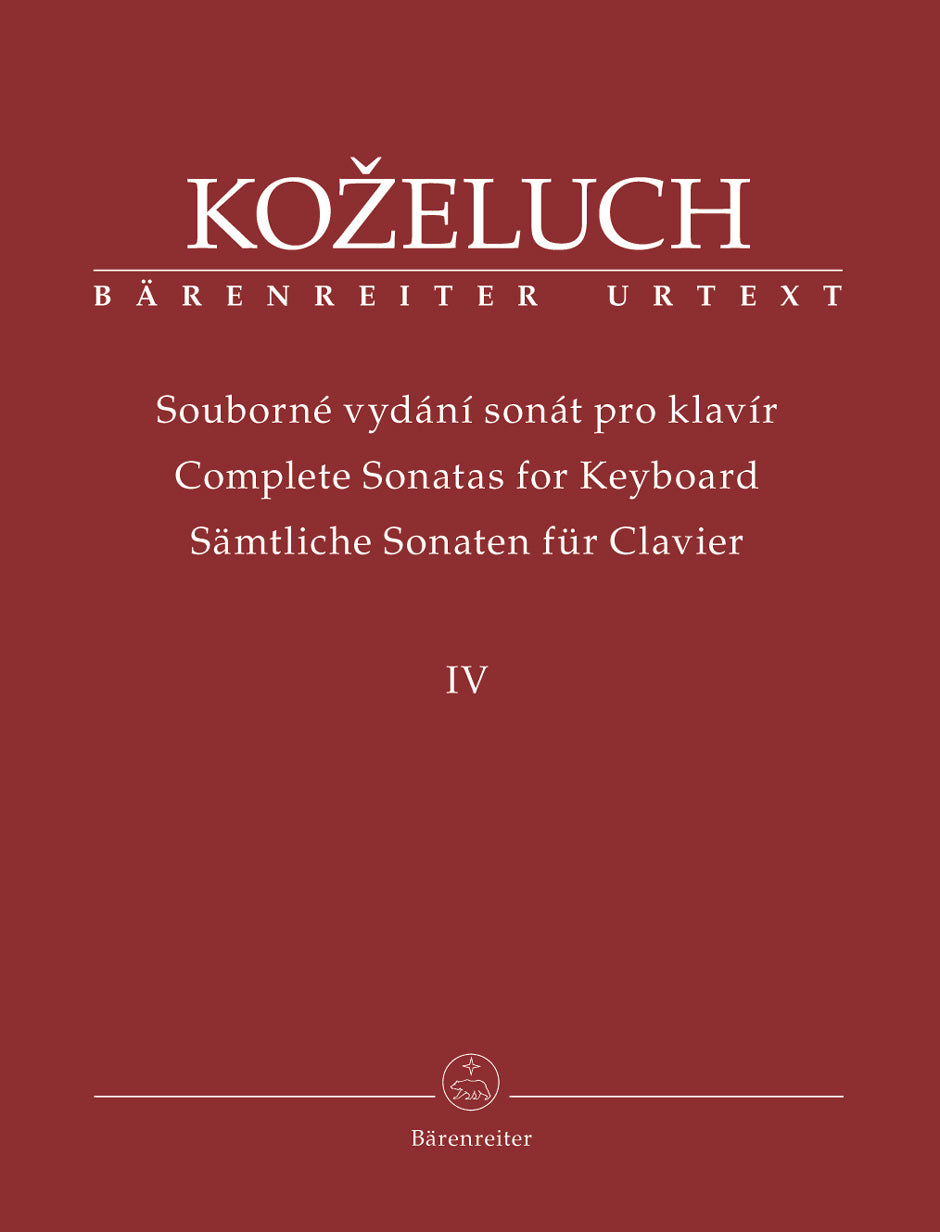 KozeluchComplete Sonatas for Keyboard IV