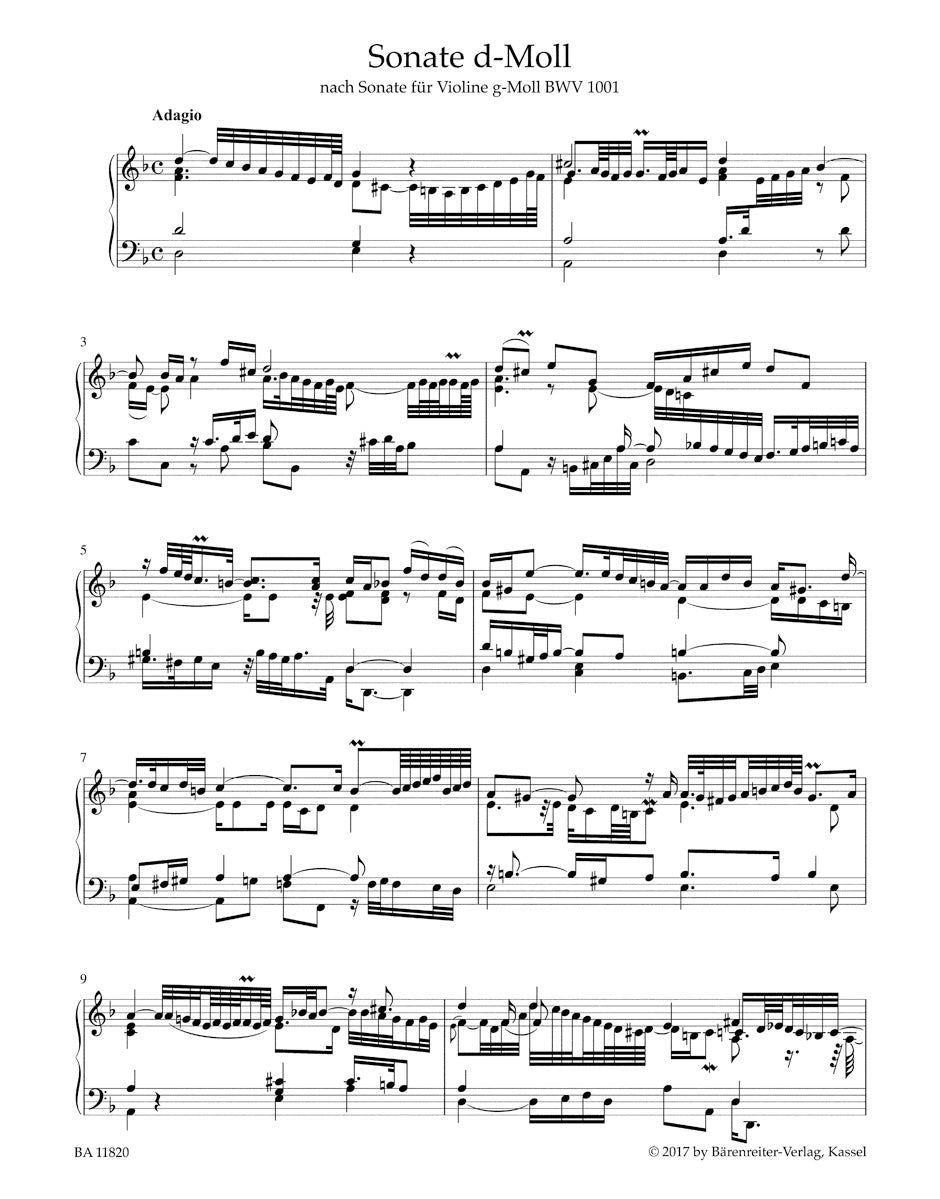 Bach Suites, Partitas, Sonatas (Transcribed for harpsichord)