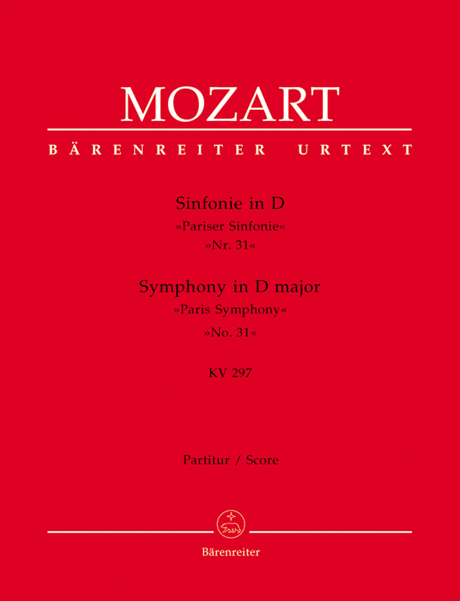 Symphony Nr. 31 D major K. 297 (300a) "Paris Symphony" Full Score