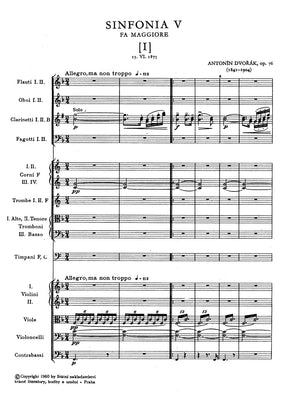 Dvorák Symphonie Nr. 5 F-Dur op. 76