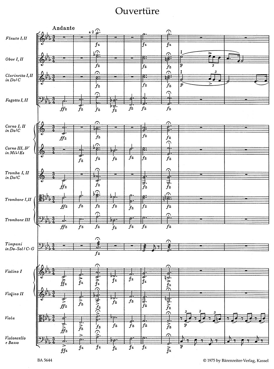 Schubert Die Zauberharfe. Ouvertüre C major D 644 "Rosamunde"