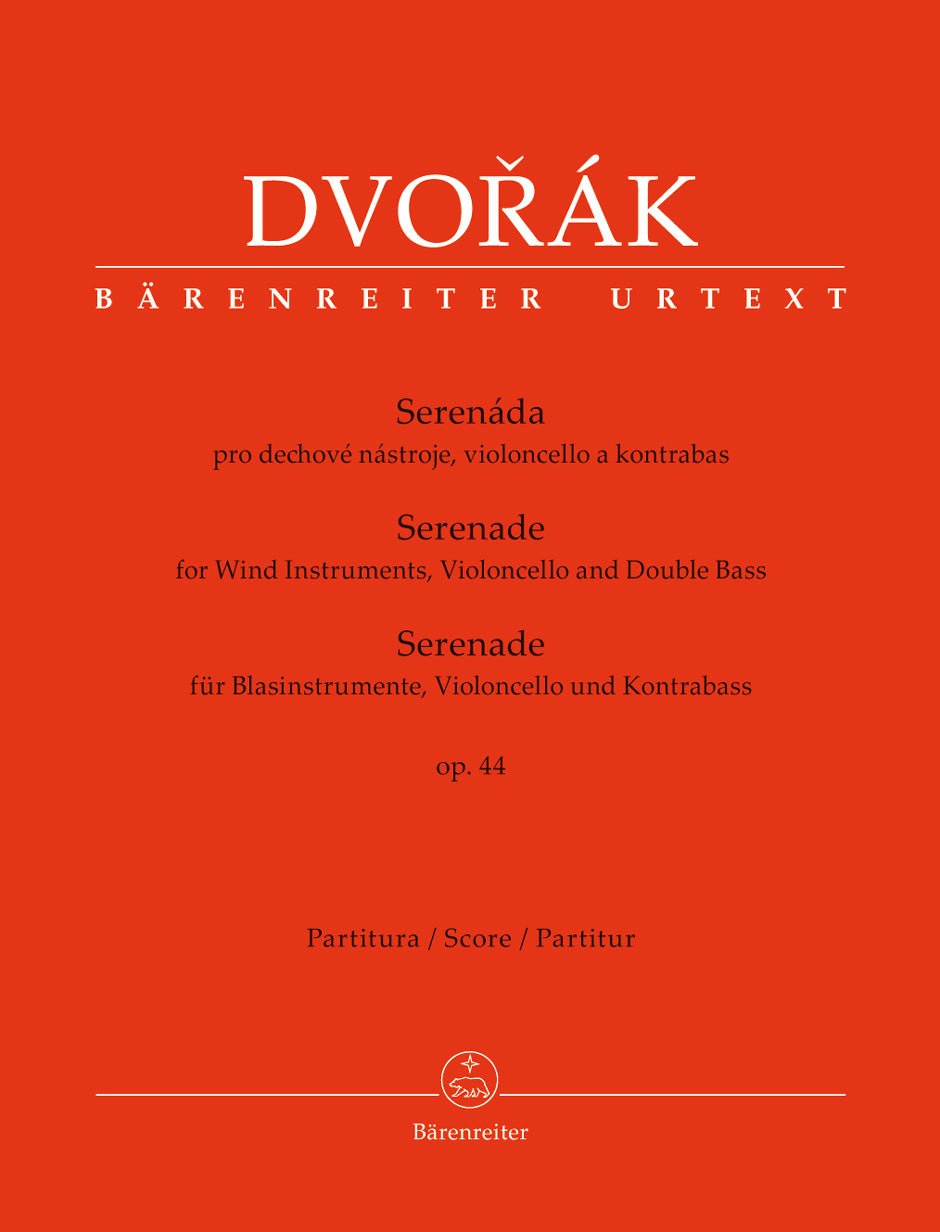 Dvorak Serenade for Wind Instruments, Violoncello and Double Bass op. 44