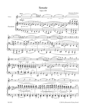 Brahms Sonata for Violin and Piano in D minor op. 108