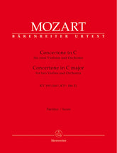 Mozart Concertone for two Violins and Orchestra C major K. 190 (166b; KV6:186 E) -three movements for two violins and Orchestra (KV 166b/ KV6: 186 E)-