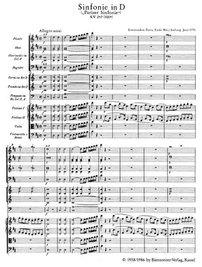 Mozart Symphony No. 31 D major K. 297 (300a) "Paris Symphony"