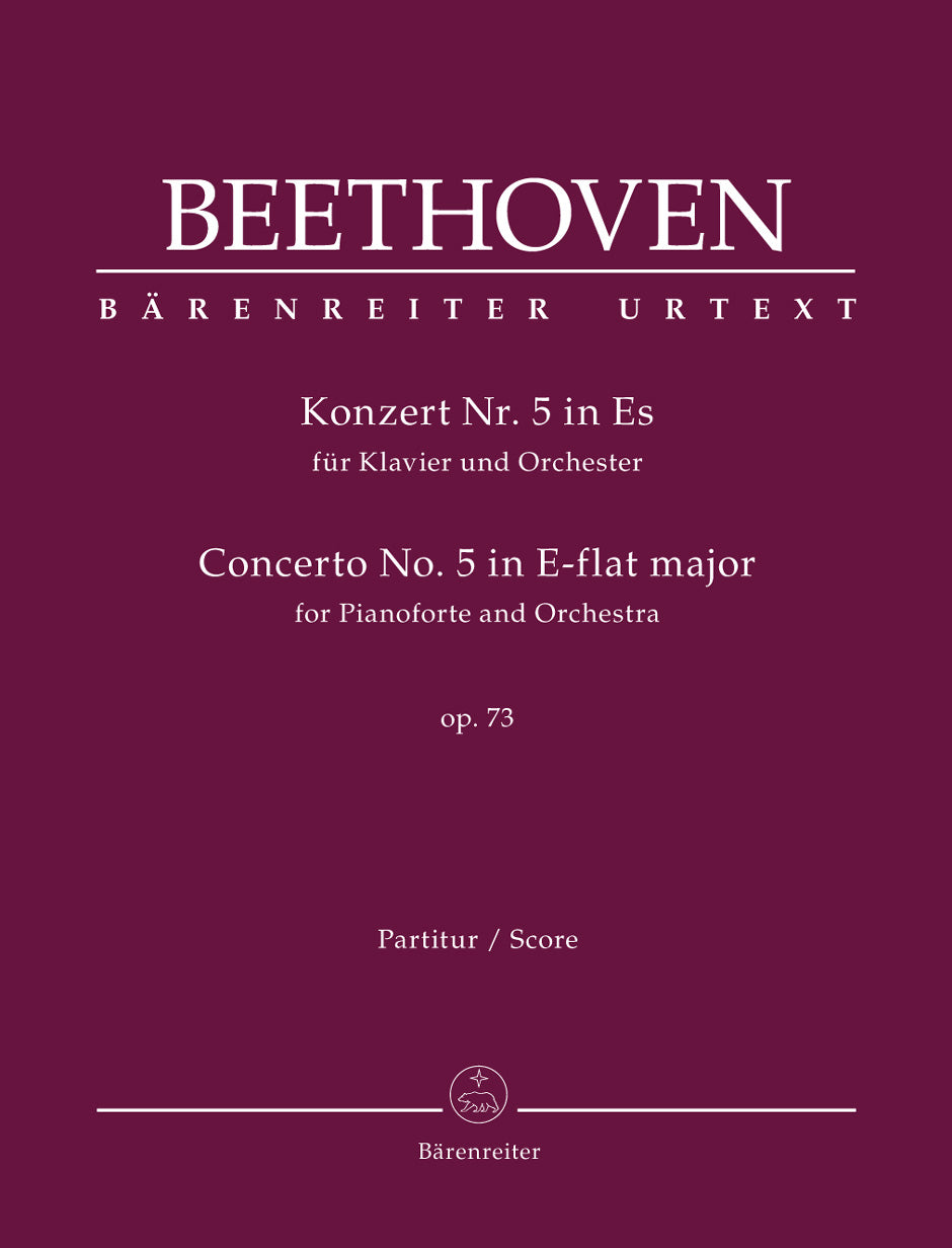 Beethoven Concerto for Pianoforte and Orchestra Nr. 5 E-flat major op. 73 Full score