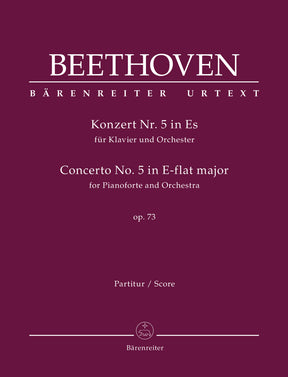 Beethoven Concerto for Pianoforte and Orchestra Nr. 5 E-flat major op. 73 Full score