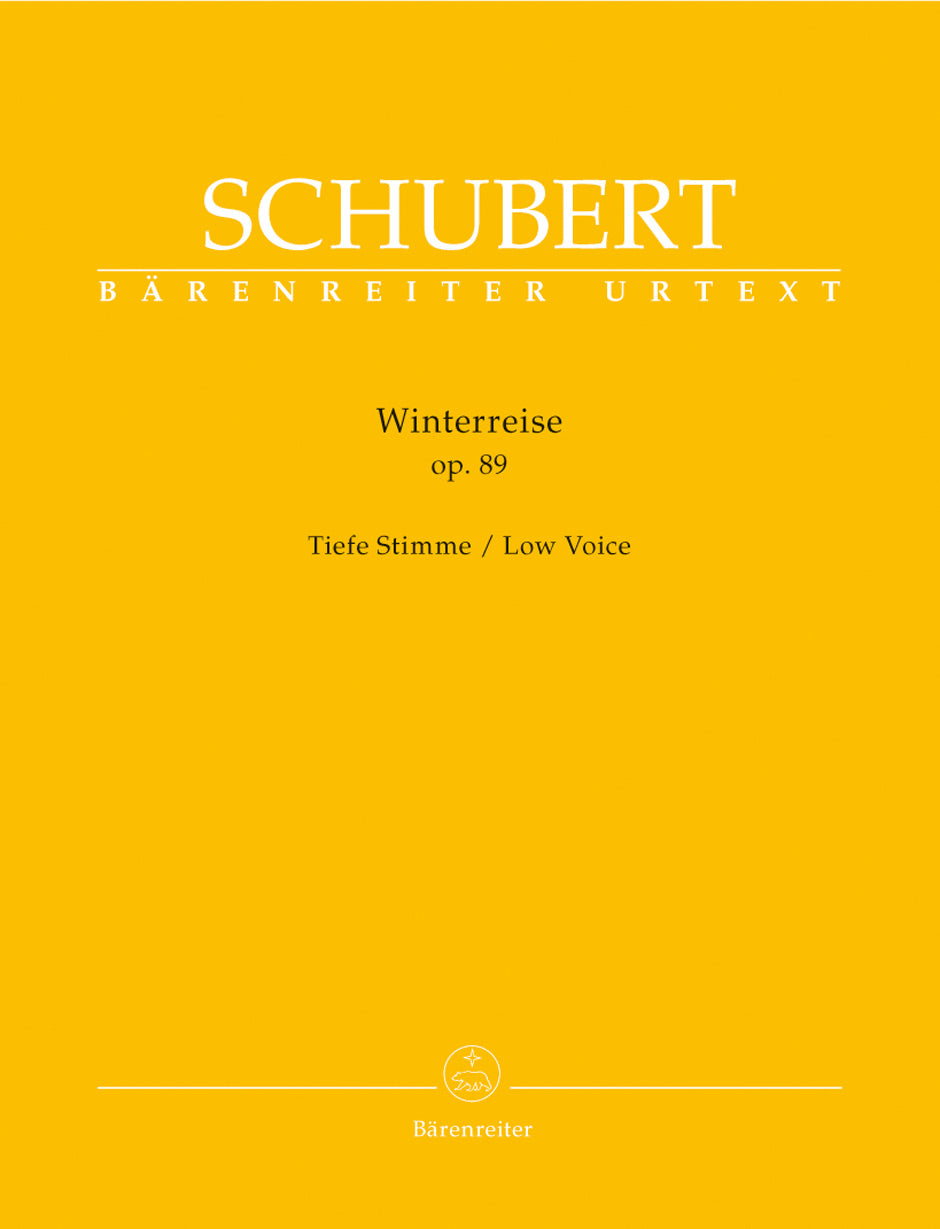 Schubert Winterreise op. 89 D 911 (Low Voice)