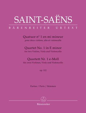 Saint-Saens String Quartet No 1 in e minor Opus 112