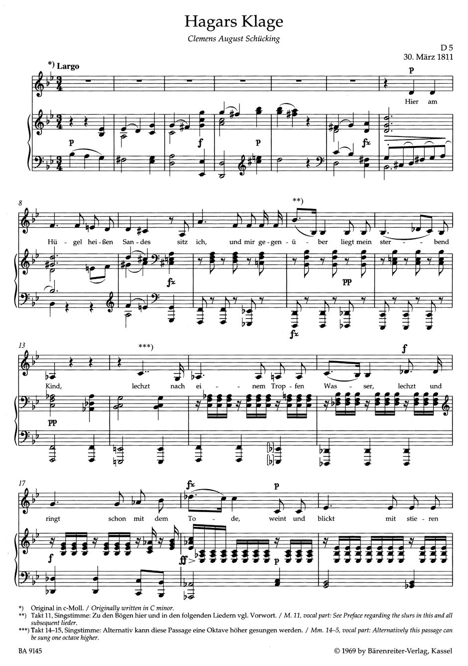 Schubert Lieder, Volume 5 (Low Voice)