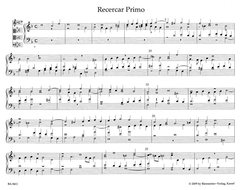 Frescobaldi Recercari, et Canzoni franzese (Rom, Zannetti, 1615, 1618)