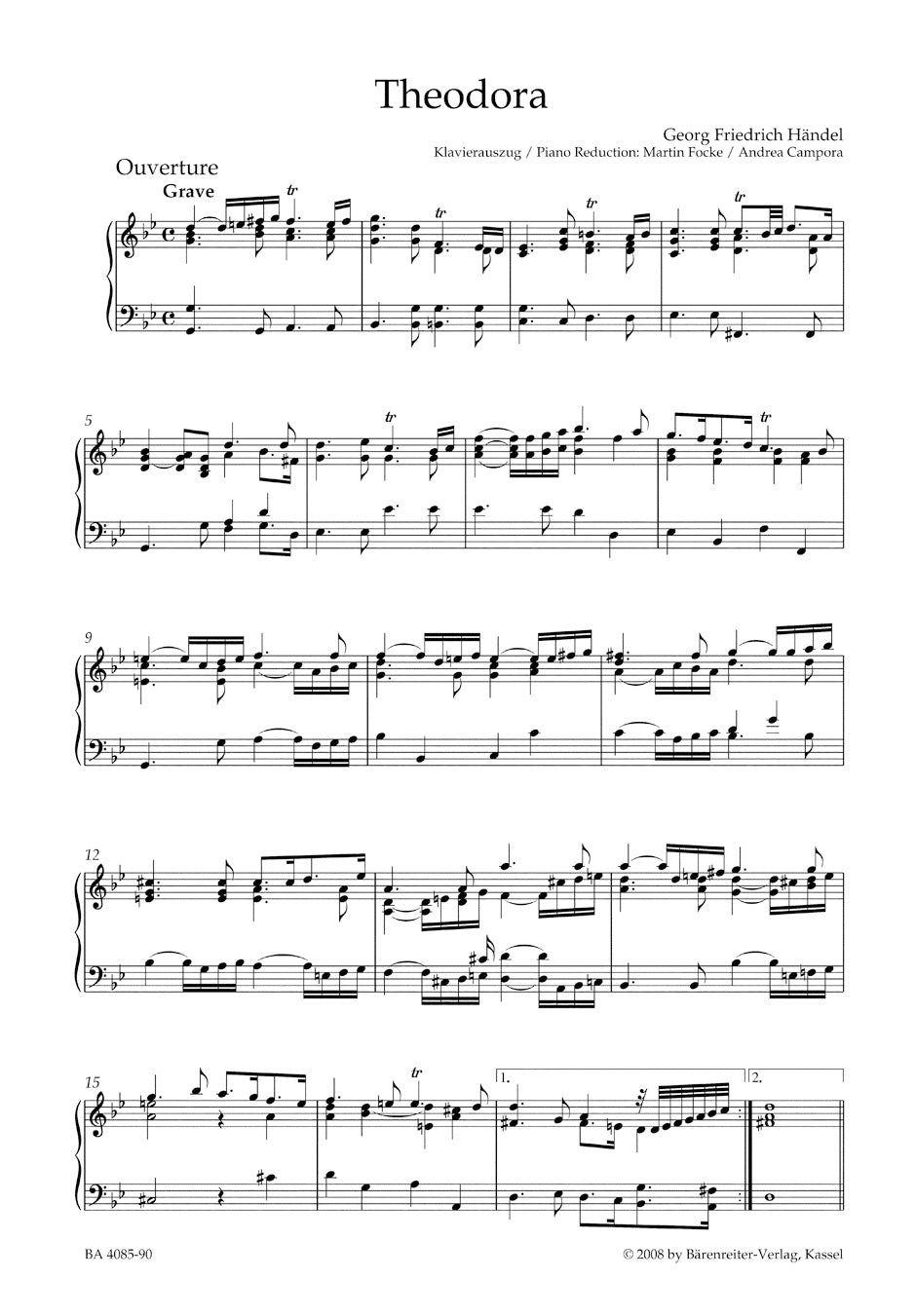 Handel Theodora HWV 68 -Oratorio in three Parts-
