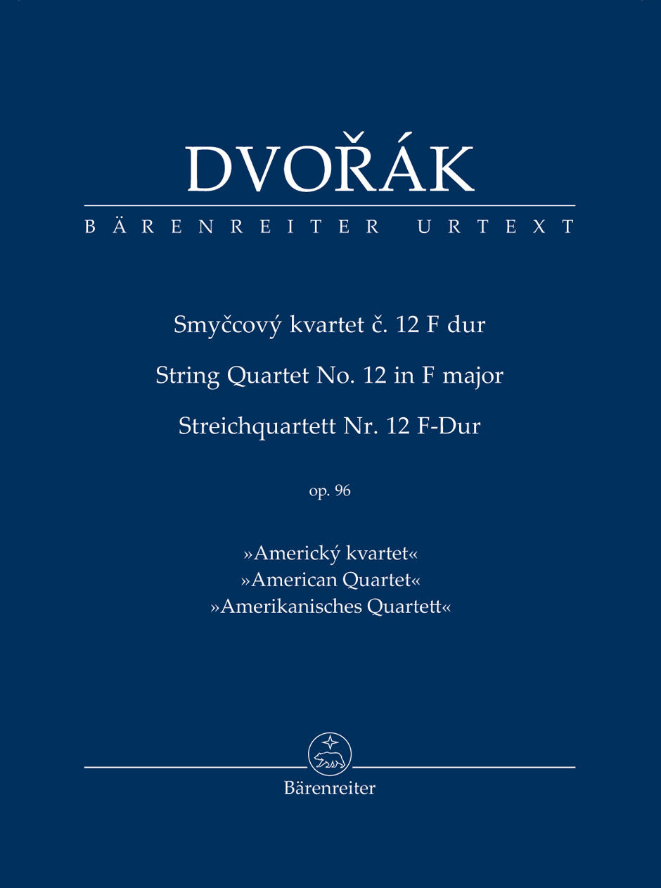 Dvorak String Quartet No. 12 Op. 96 - Study Score
