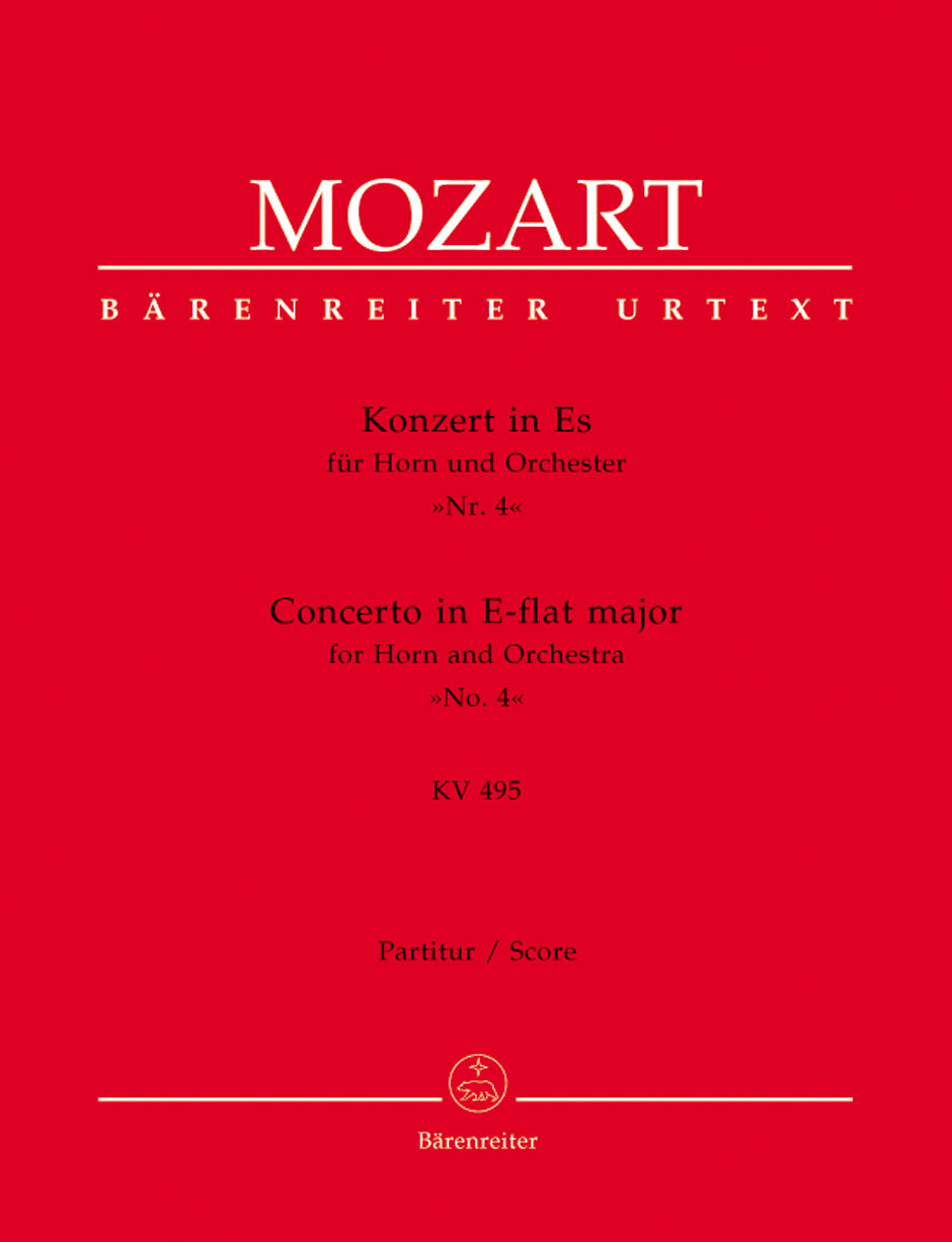 Mozart Concerto for Horn and Orchestra Nr. 4 E-flat major K. 495