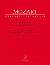 Mozart Quintet for Piano, Oboe, Clarinet, Horn and Bassoon in E flat major K 452