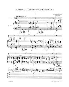 Martinu Concerto for Violin and Orchestra Nr. 2 H 293