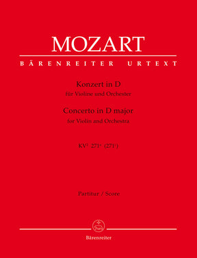 Mozart Concerto for Violin und Orchestra D-major K. 271a (271i)