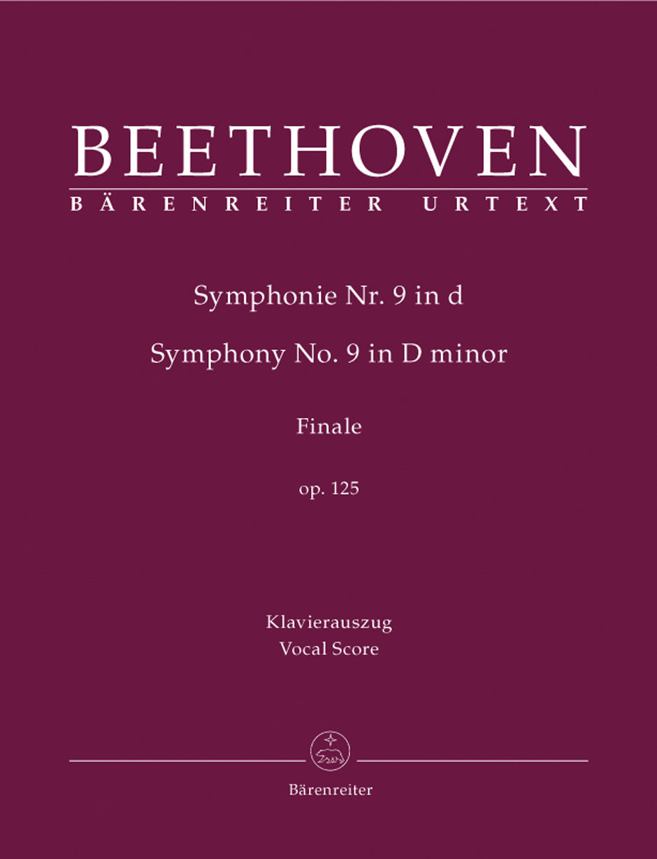 Beethoven: Symphony No. 9, Op. 125 (Vocal Score)