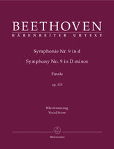 Beethoven Symphony Nr. 9 D minor op. 125 (With final chorus "An die Freude" (Ode to Joy) - Vocal Score
