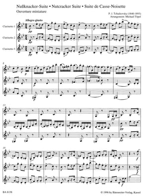 Tchaikovsky Nutcracker Suite for three Clarinets