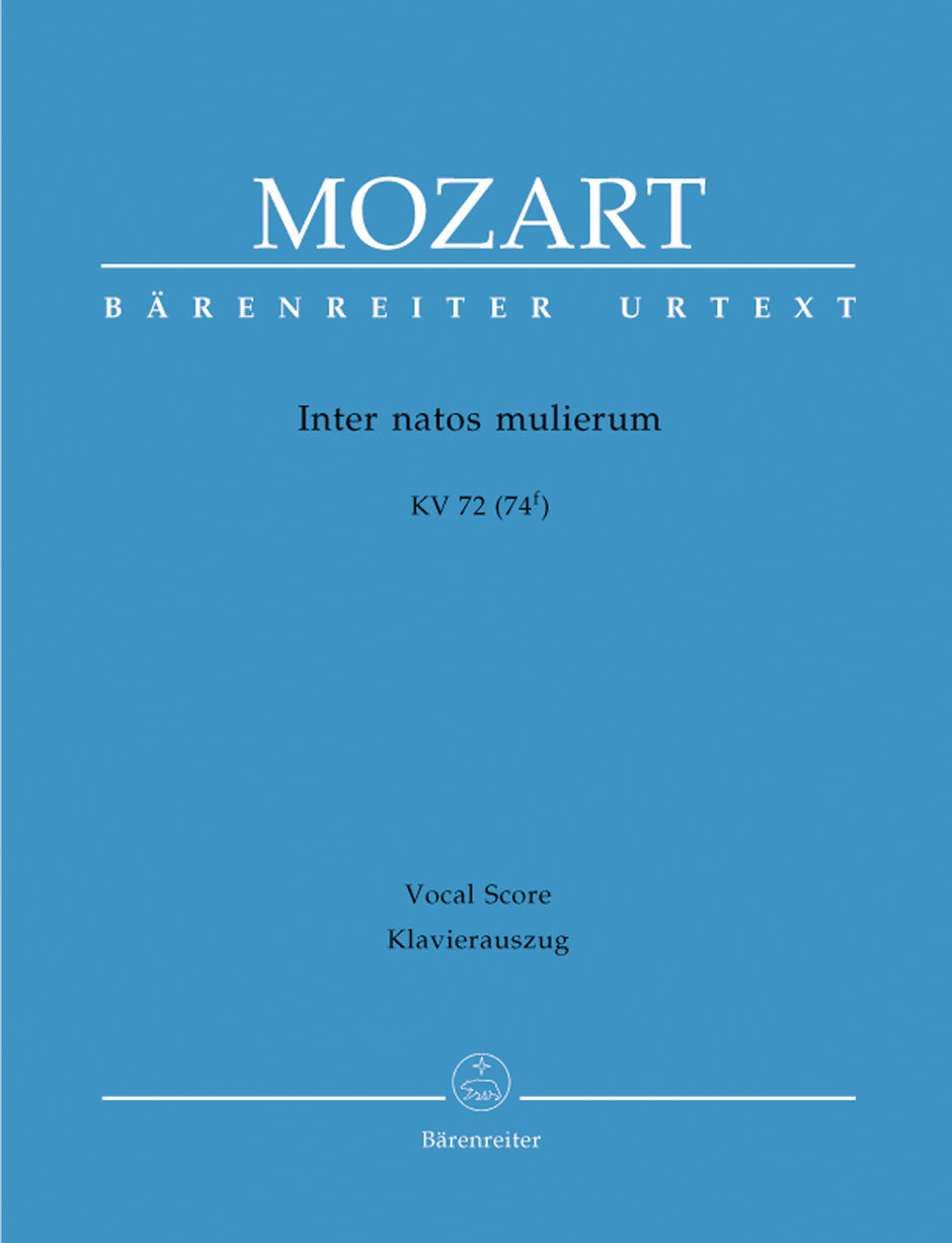 Mozart Inter natos mulierum K. 72 (74f)