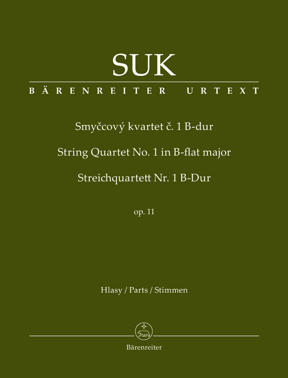Suk String Quartet No 1 in B flat major Opus 11