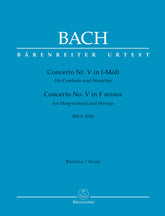 Bach Concerto for Harpsichord and Strings Nr. 5 F minor BWV 1056