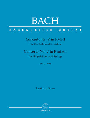 Bach Concerto for Harpsichord and Strings Nr. 5 F minor BWV 1056