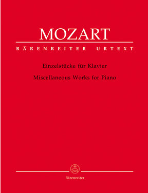 Mozart Einzelstucke fur Klavier (Miscellaneous Pieces)