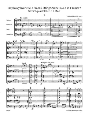 Dvorak String Quartet Nr. 5 F minor op. 9