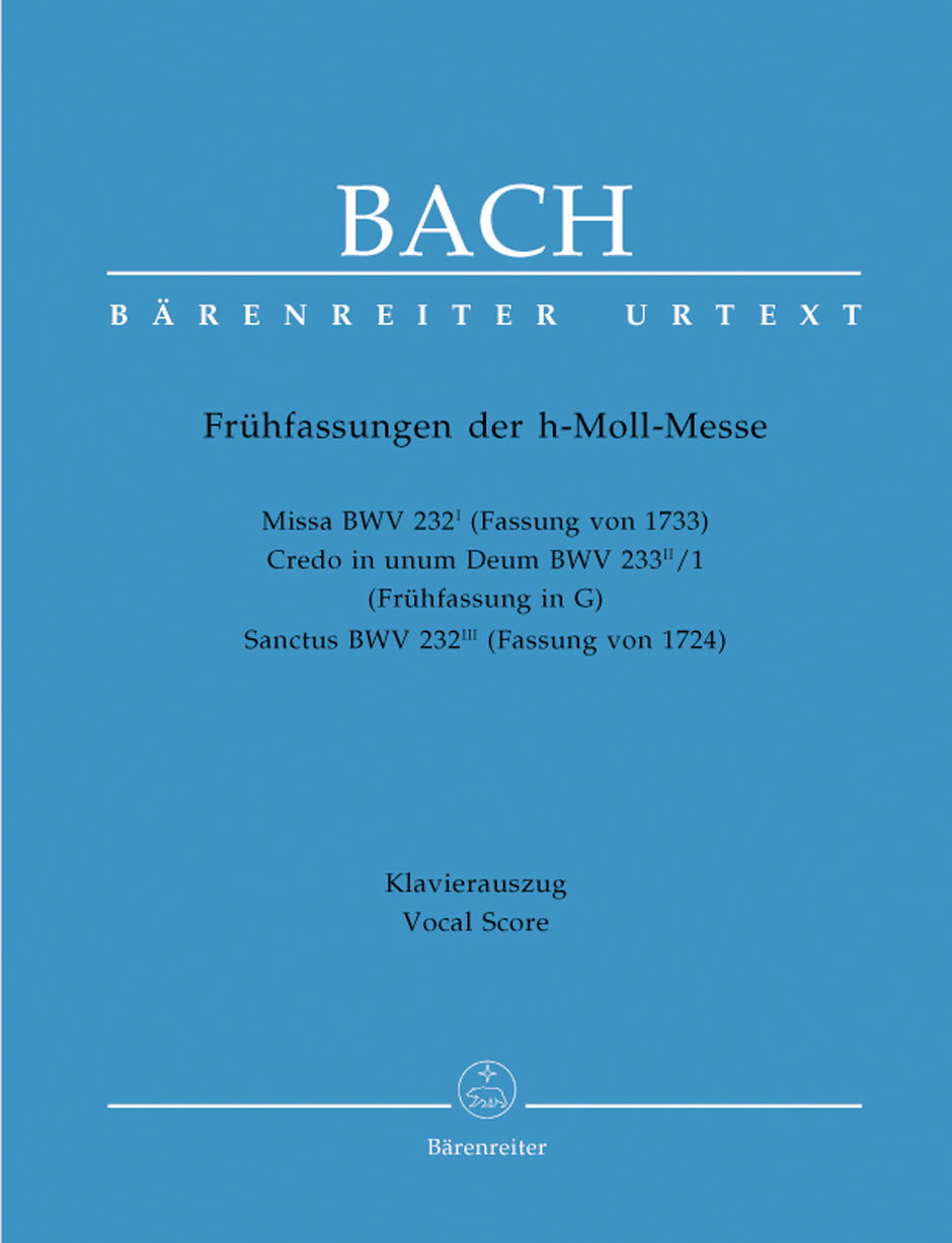 Bach Early Versions of the Mass B minor BWV 232
