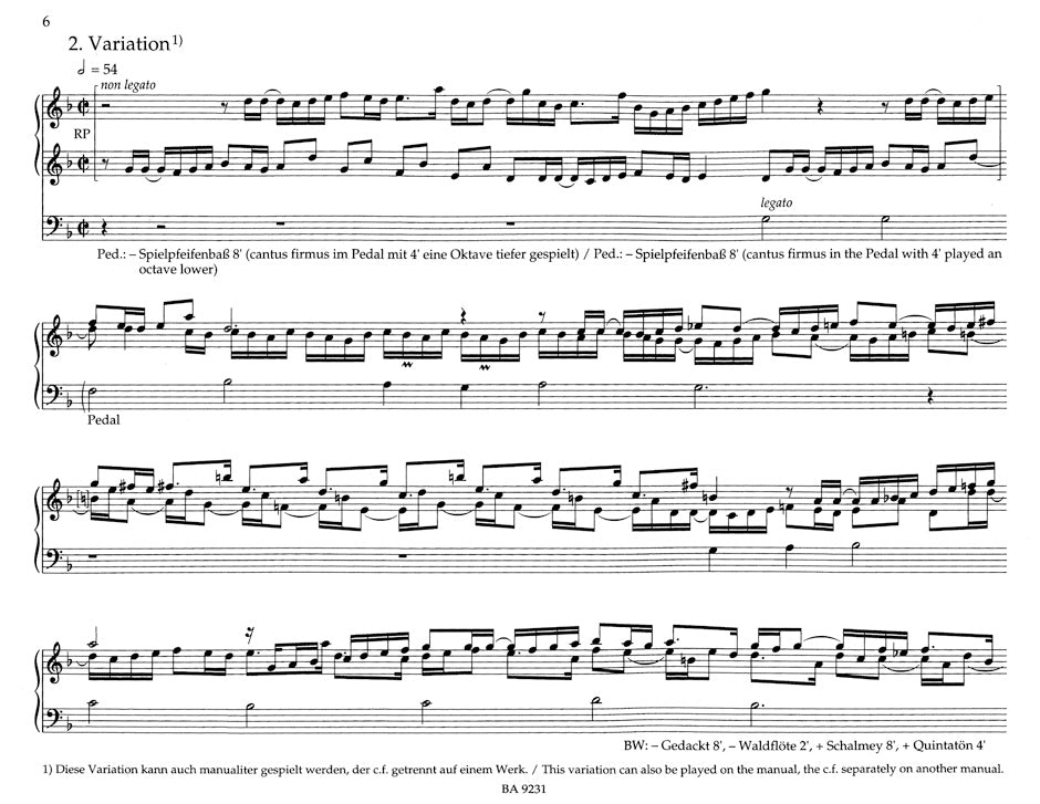 Distler New Edition of the Organ Works Volume 1 Die großen Partiten op. 8