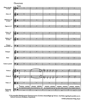 Mozart The Abduction from the Seraglio K. 384 -German singspiel in three acts- Study Score