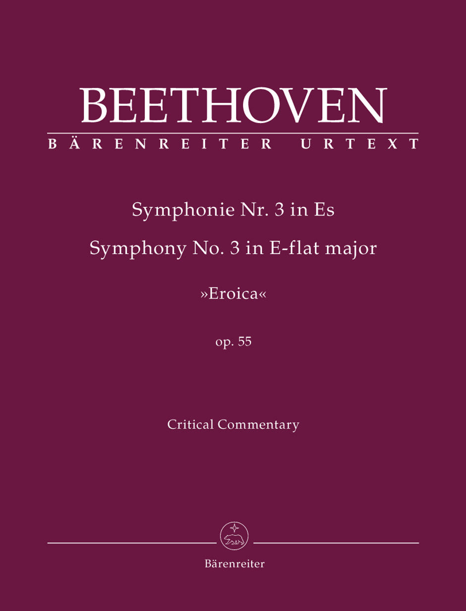 Beethoven Symphony No. 3 E-flat major op. 55 "Eroica" Critical Commentary