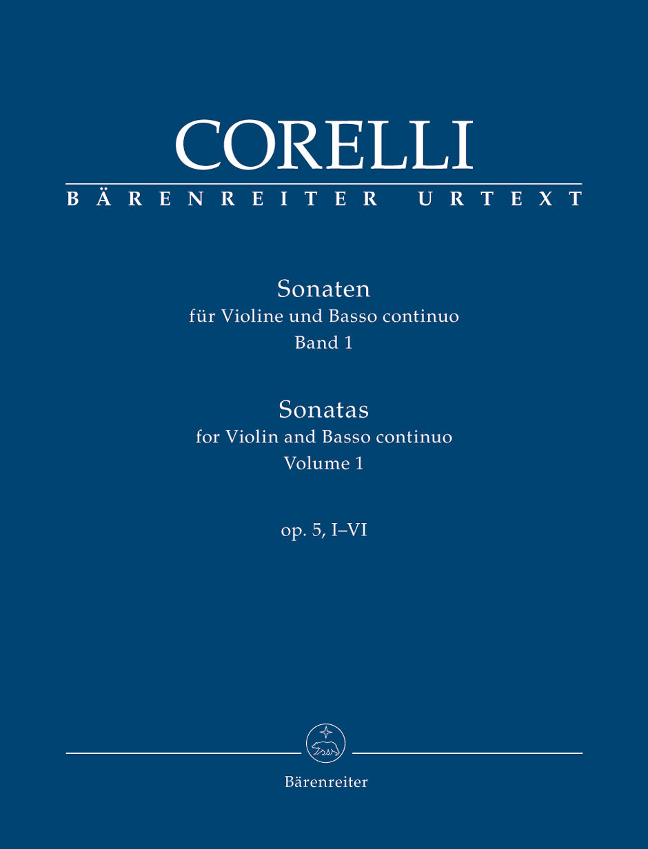 Corelli Sonatas for Violin and Basso continuo op. 5, I-VI (Volume 1)