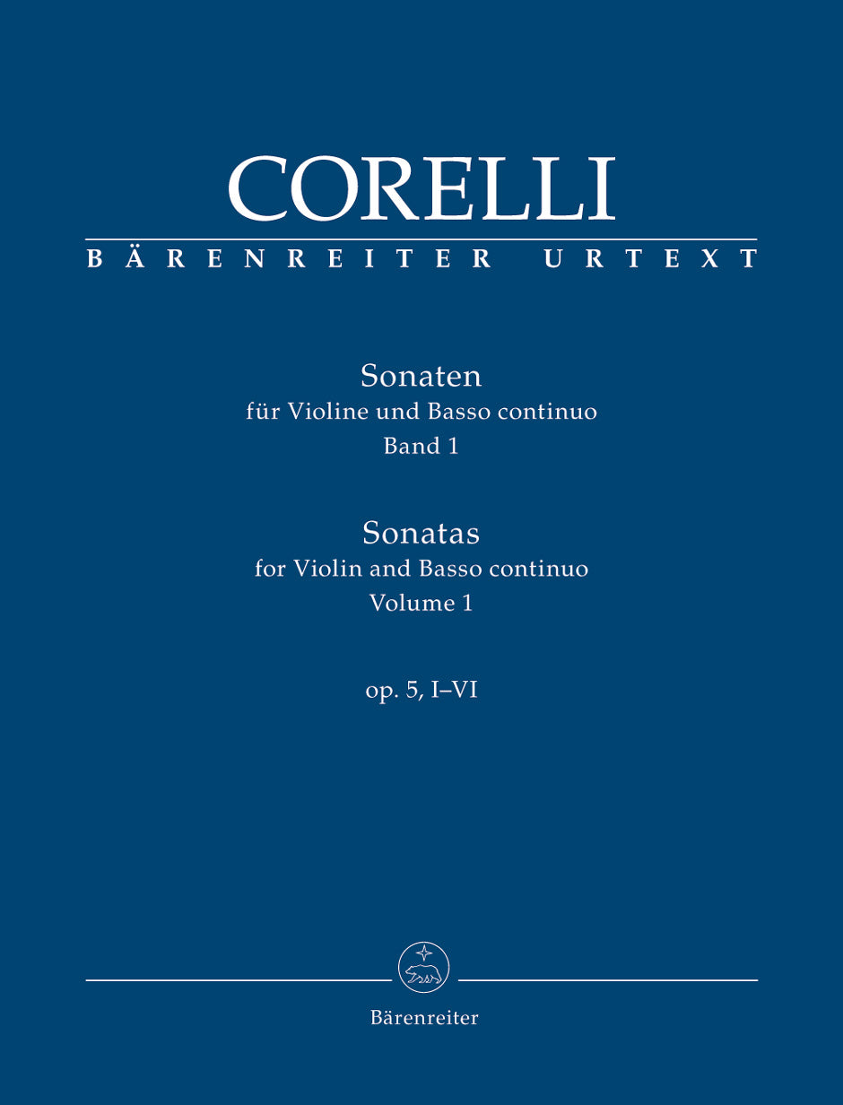 Corelli Sonatas for Violin and Basso continuo op. 5, I-VI (Volume 1)
