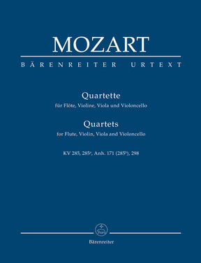 Mozart Quartets for Flute, Violin, Viola and Violoncello